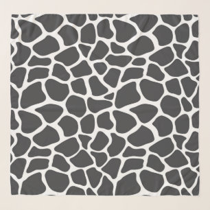 Large Square Kerchief Chiffon Scarf - Giraffe