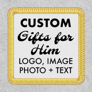 LARGE SQUARE PATCH Custom Gifts for Him