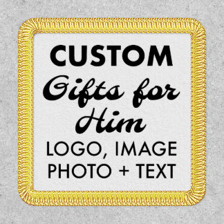 LARGE SQUARE PATCH Custom Gifts for Him