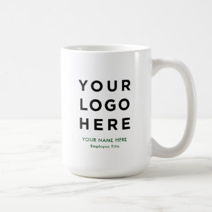 Large Staff Employee Mug Custom Name Company Logo