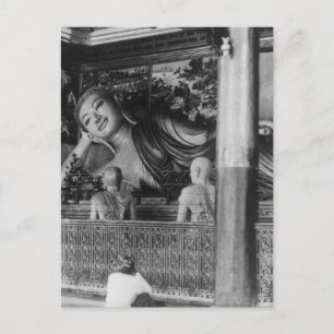 Large Statue of Buddha in Thailand Postcard