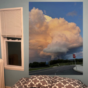 Large Storm Cloud Over Road Poster