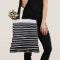 Large Striped Tote Bag
