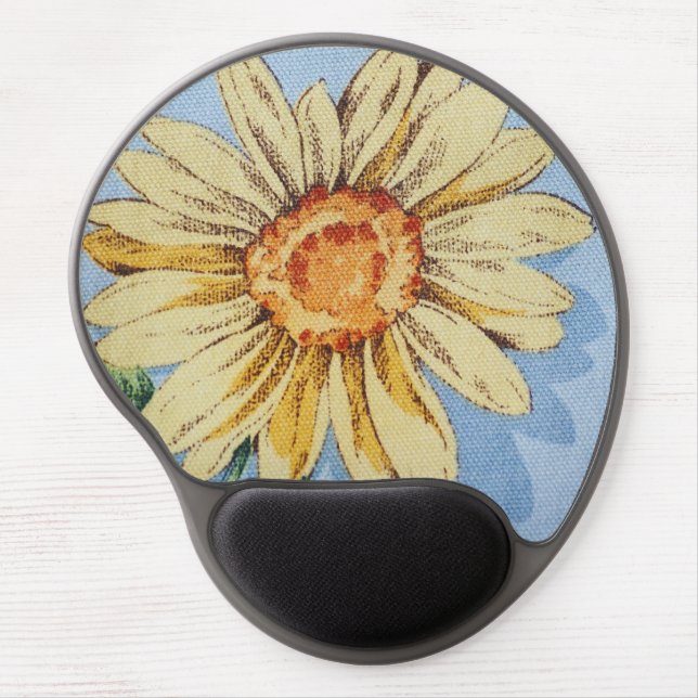 Large sunflower design, gel mousepad. mouse pad (Front)