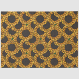 Large Sunflower Field Tissue Paper