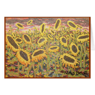 "Large Sunflowers," by Nina Beall Cards