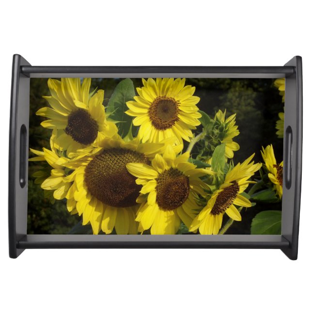 Large Sunflowers Serving Tray (Front)