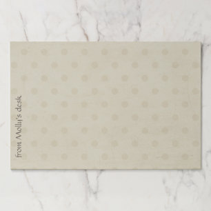 Large Tan Dots Tearaway Paper Pad
