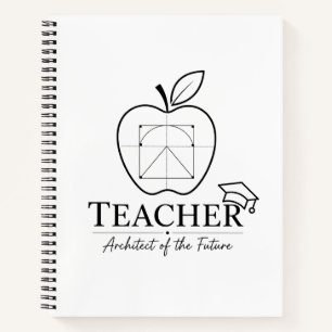 Large Teacher Architect Lesson Planner Notebook