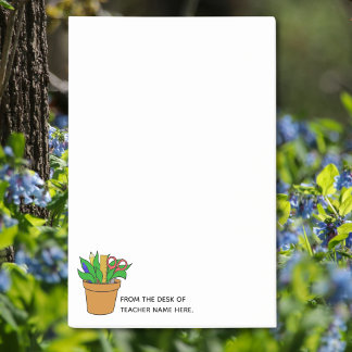 Large Teacher Post-Its with Name Personalization Post-it Notes