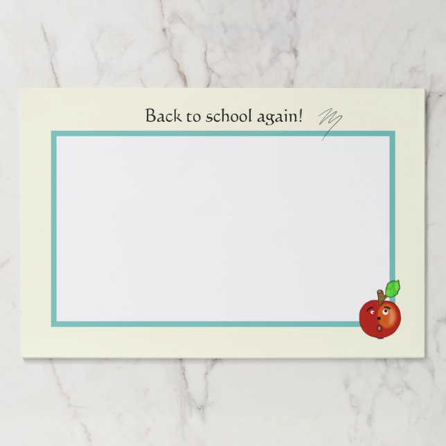 Large Tearaway Paper Pad (Front)