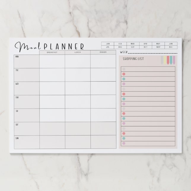 Large Tearaway Paper Pad (Front)