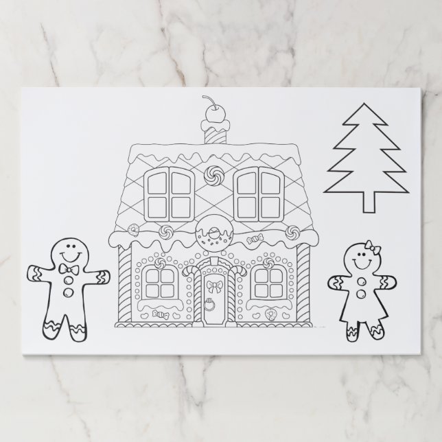 Large Tearaway Paper Pad - Gingerbread house (Front)