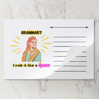 Large Tearaway Paper Pad: Grammar Paper Pad