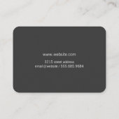 Large Text Deep Red Gray Business Card | Zazzle