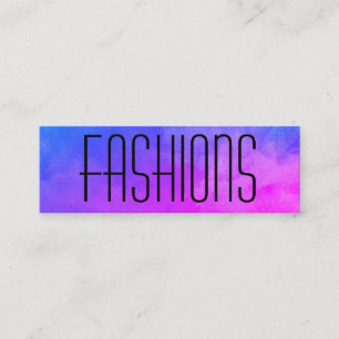 Large Text Vibrant Colors Mini Business Card