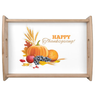 Large Thanksgiving Serving Tray
