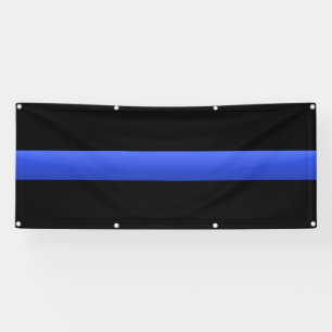 Large Thin Blue Line Banner