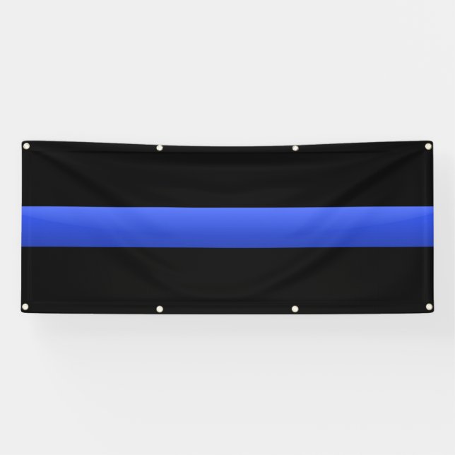 Large Thin Blue Line Banner (Horizontal)