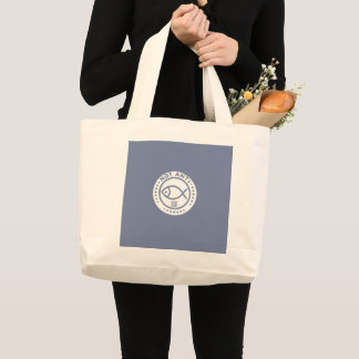 Large Tote bag Blue Not Anti Fish