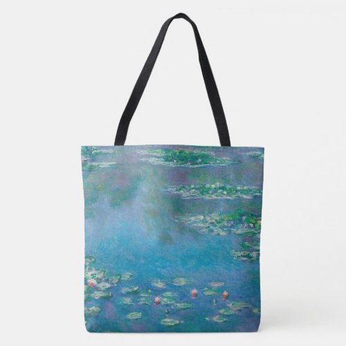 Large Tote Monet Water Lilies on Both Sides