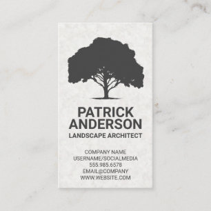 Large Tree Gardener Business Card
