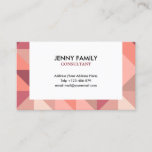 Large Triangles Geometric Business Card at Zazzle