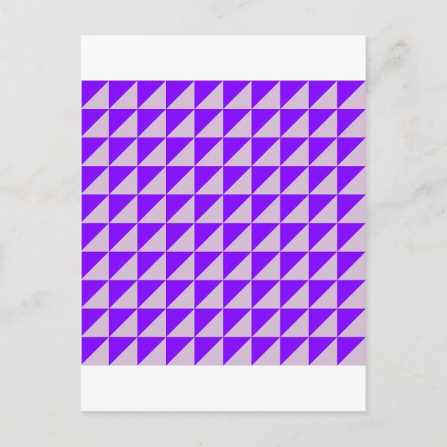 Large Triangles - Thistle and Violet Postcard (Front)