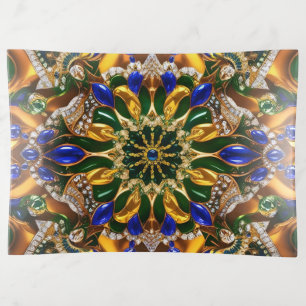 Large trinket tray with Brazil Colors