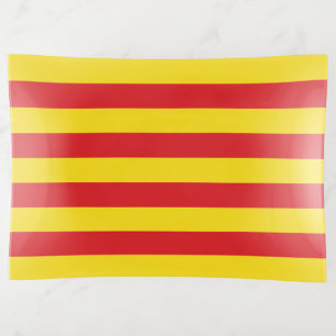 Large trinket tray with flag of Catalonia, Spain