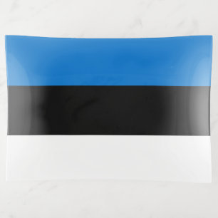 Large trinket tray with flag of Estonia