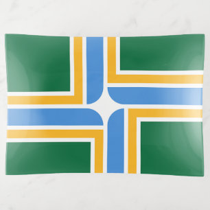 Large trinket tray with flag of Portland, USA