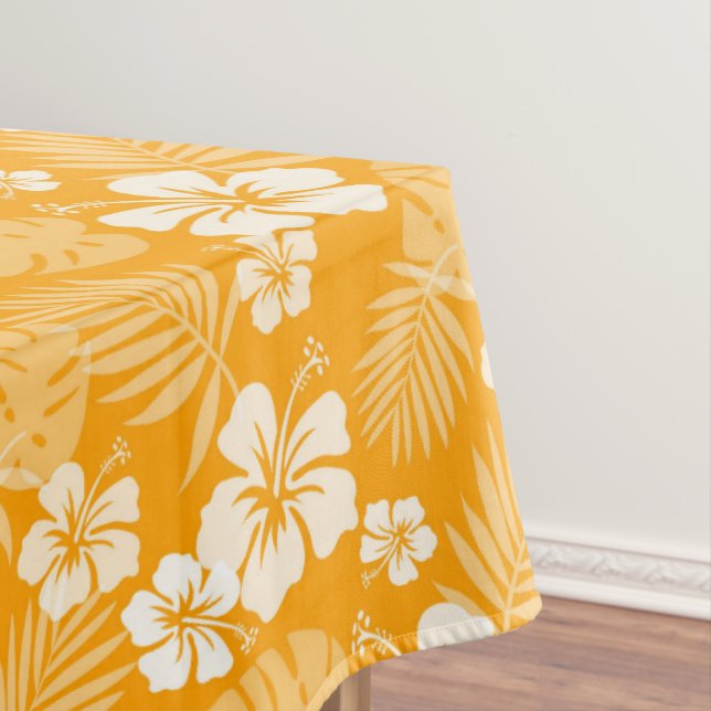 Large Tropical Floral Tablecover Tablecloth (In Situ)