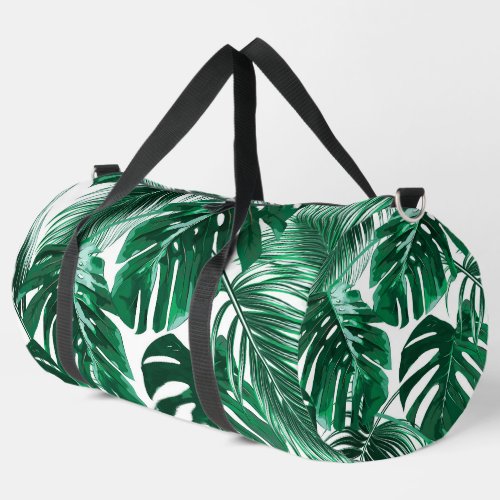 Large Tropical Palm Leaves Image Duffle Bag