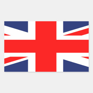 Large Union Jack.png Rectangular Sticker