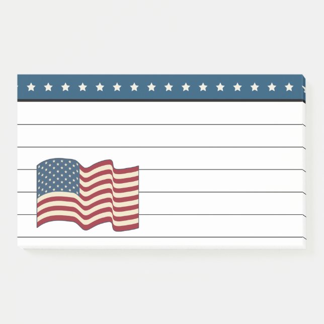  Large United States Flag Post It Notes (Front)
