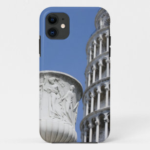 Large urn next to Leaning Tower of Pisa, Italy iPhone 11 Case