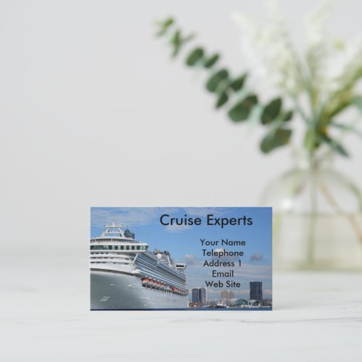 cruise business card ideas