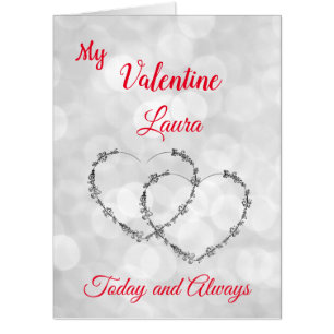 Large Valentines Day design greeting Card