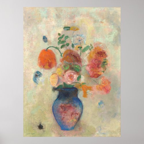 Large Vase with Flowers _ Odilon Redon Fine Art Poster