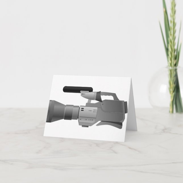 Large Video Camera Note Cards (Front)
