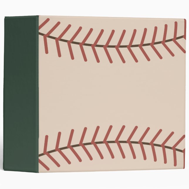 Large Vintage Baseball Binder Gift (Front/Spine)