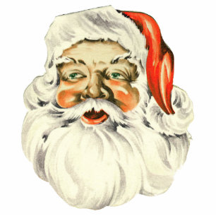 Large Vintage Santa Ornament