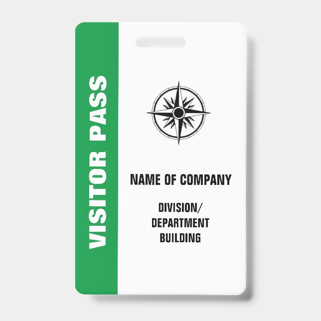 LARGE VISITOR BADGE (Front)