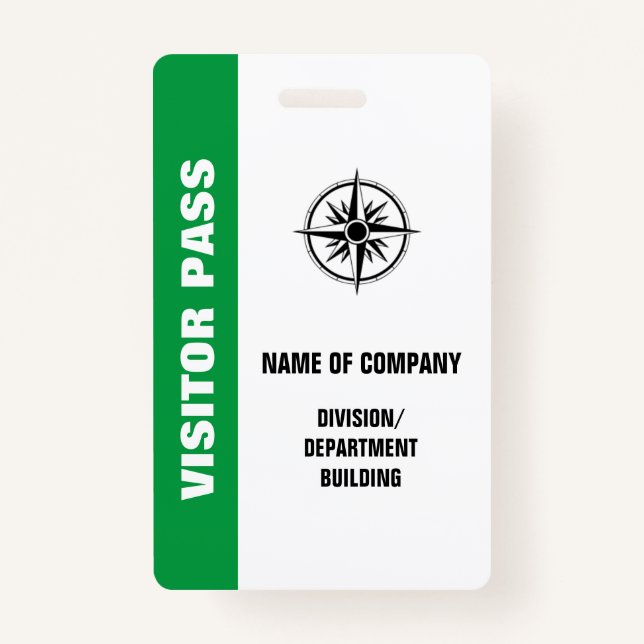 LARGE VISITOR BADGE (Front)