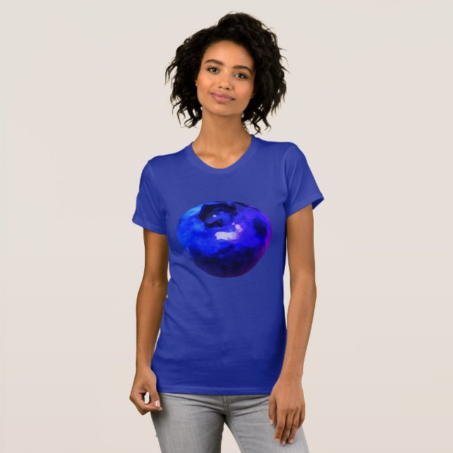 Large Vivid Blueberry T-shirt (Front Full)
