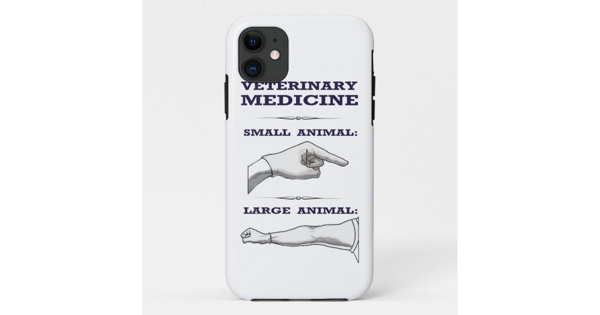 Large vs. Small Animal Veterinarian Humorous Case-Mate iPhone Case | Zazzle