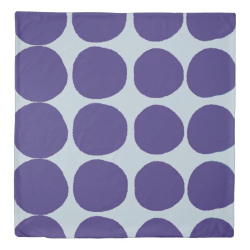 Large watercolor dots duvet cover