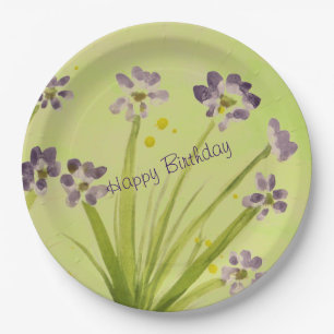 Large Watercolour Designer Paper Plates