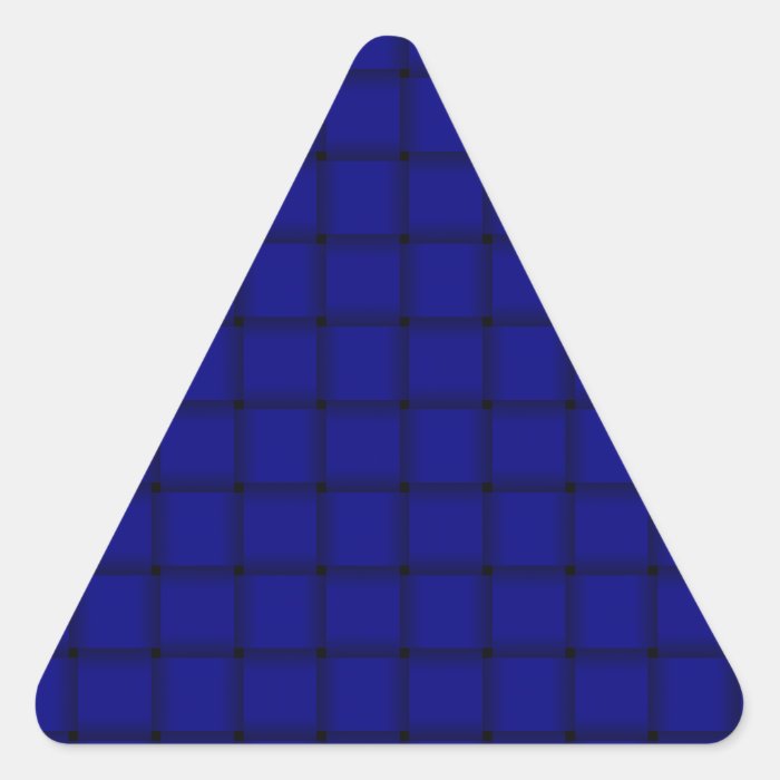 Large Weave   Dark Blue Triangle Stickers